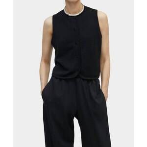 NEW CORDERA merino wool waistcoat in black